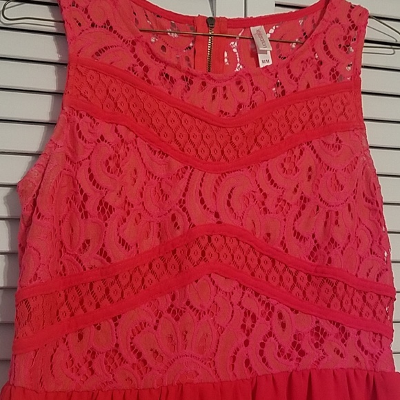 womens lace and chiffon summer dress - Picture 2 of 3